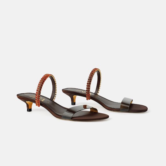 zara kitten heel sandals